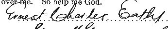 Signature of Ernest Charles